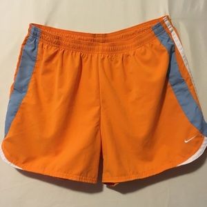 Like New NIKE Orange Blue Athletic Running Shorts